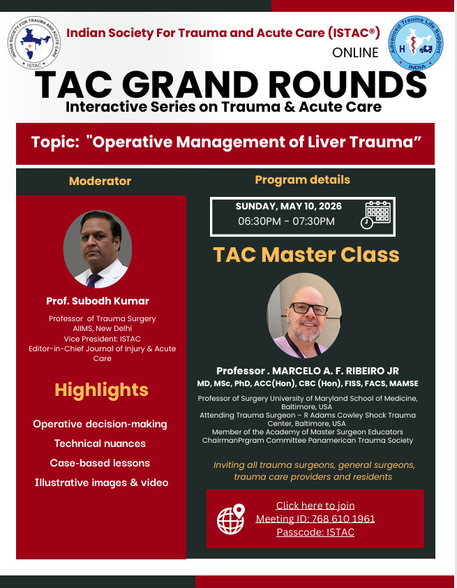TAC Master Class on Operative Management of Liver Trauma